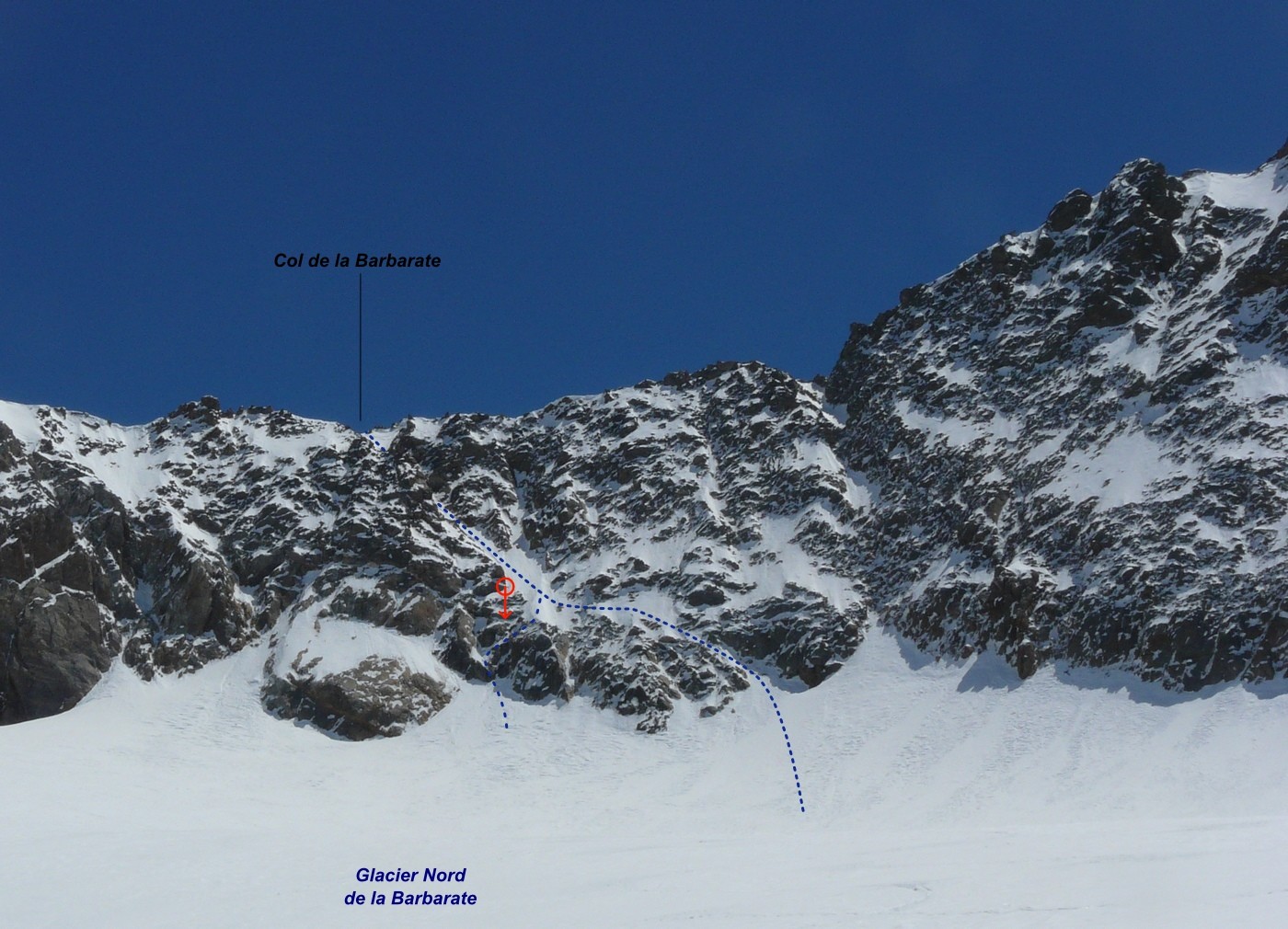 Col de la Barbarate - Versant W