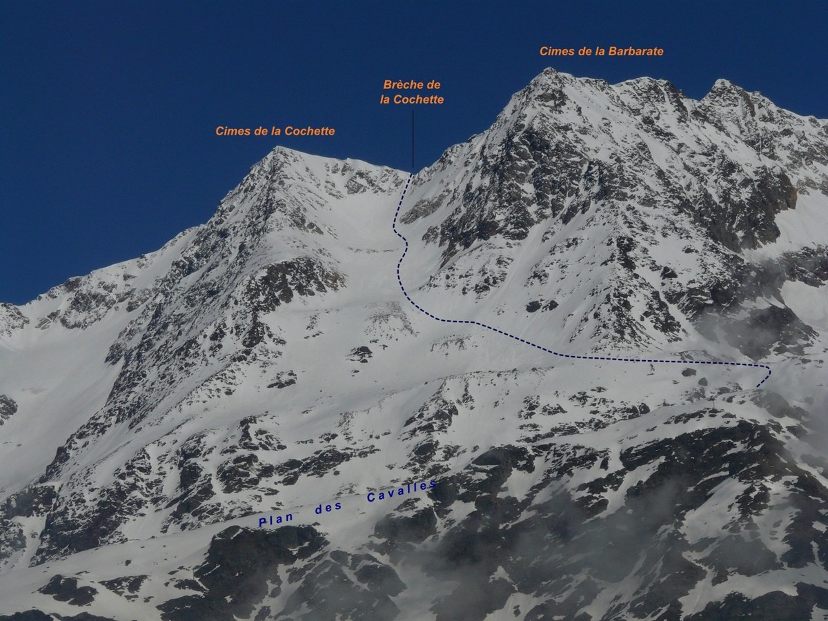 Brèche de la Cochette - Versant W