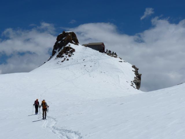 Arrivée au refuge de l'Aigle