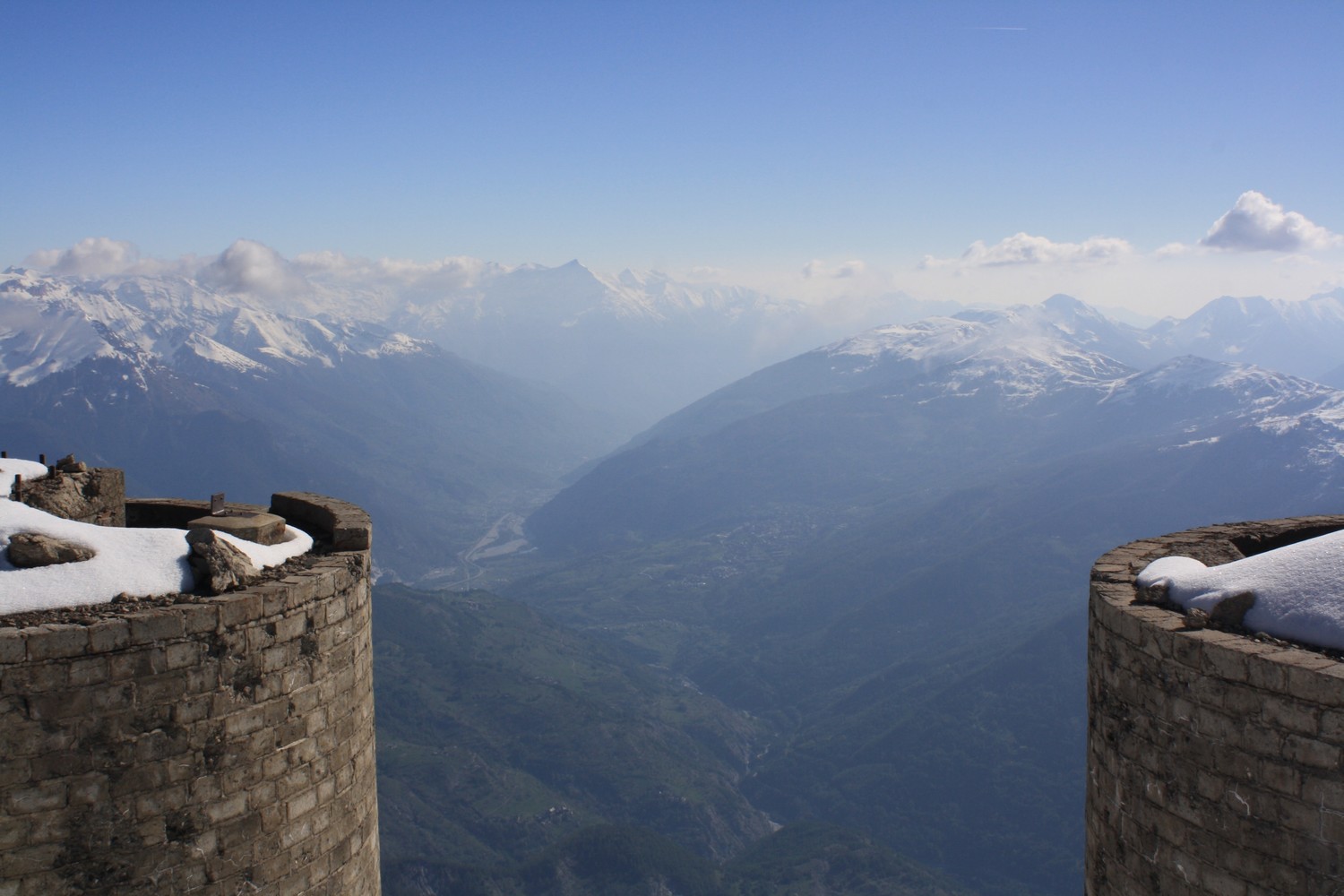 Du Mont Chaberton, vers l'E (Italie)