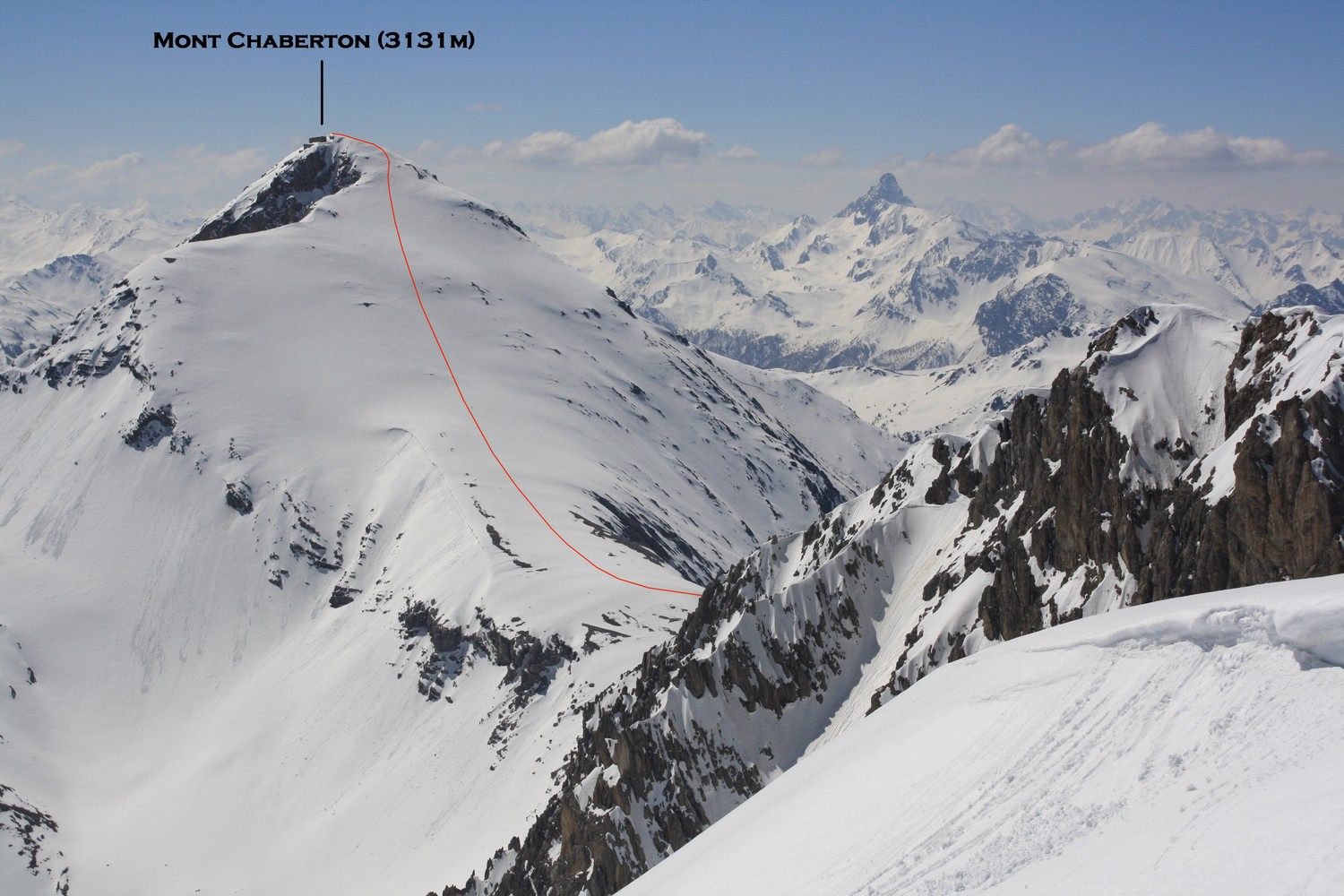 Le Mont Chaberton, versant NW