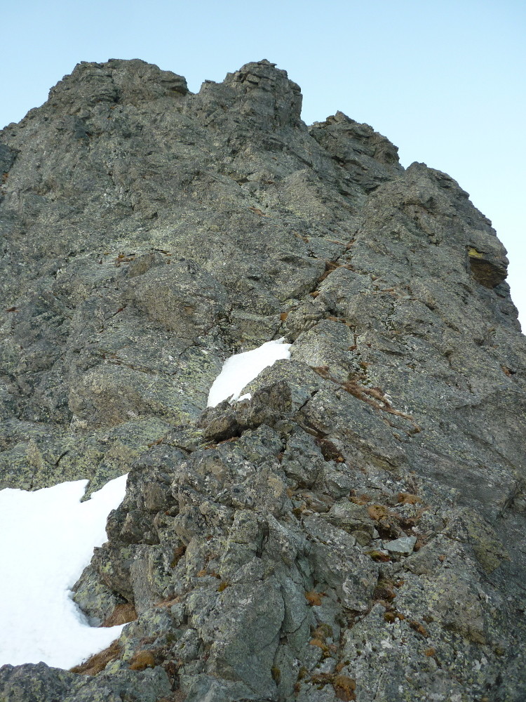 Départ de l'arête