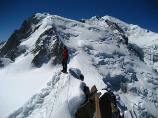 Au sommet de l'arête de Cosmiques