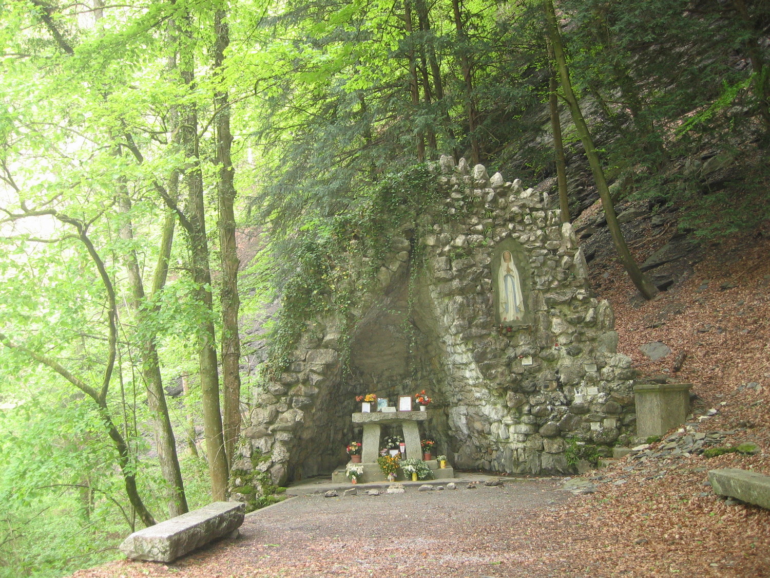 grotte Mariale - fin parcours