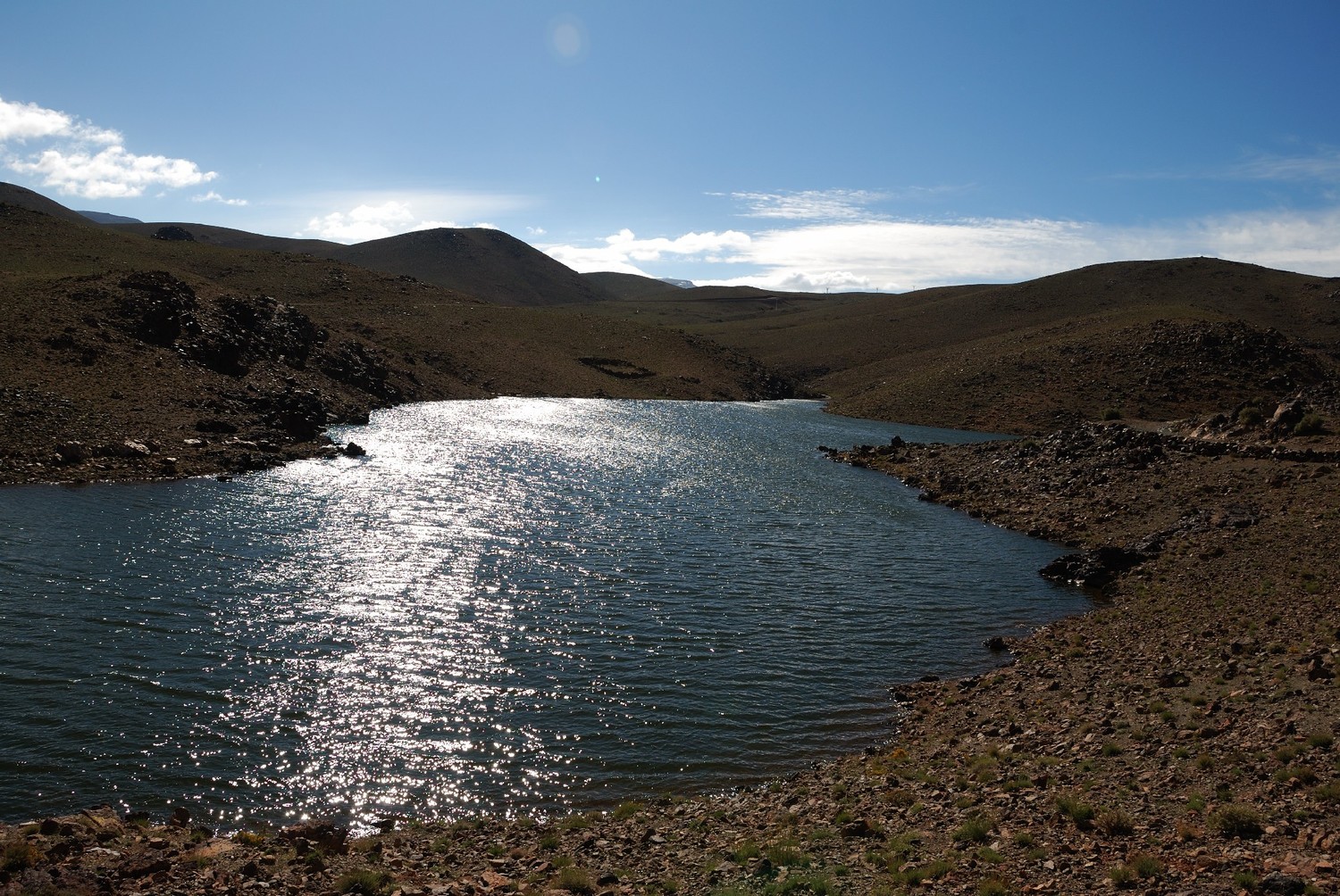 Lac au dessus de Turtit, Djebel Sirouah , Anti-Atlas