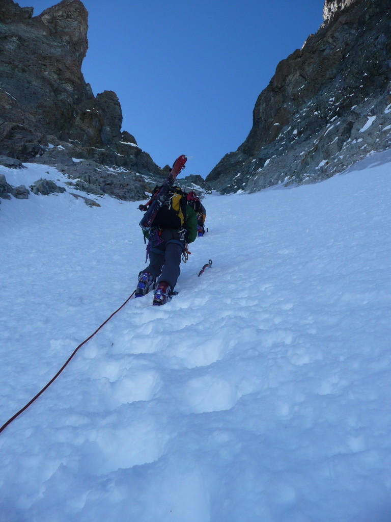Couloir Nord du col Est du Pelvoux.