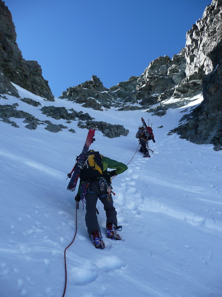 Couloir Nord du col Est du Pelvoux.