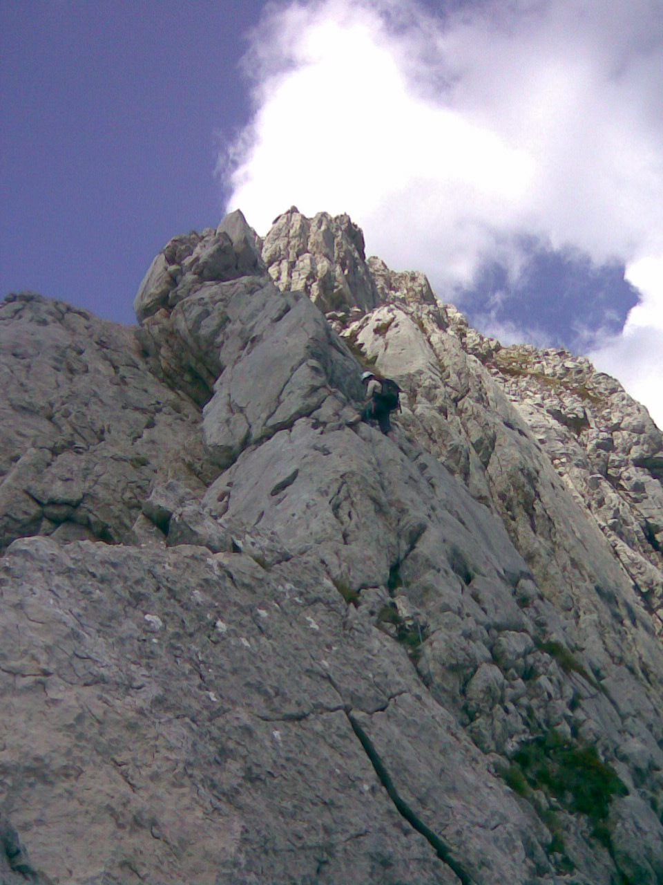 sur l'arête