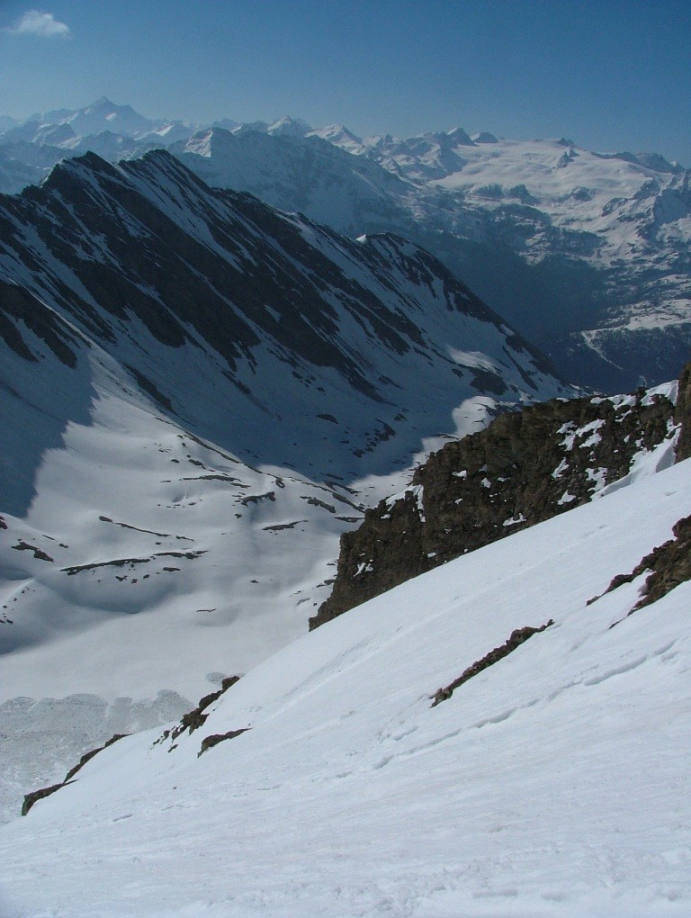 le Berrio Blanc : face SE, vallons des Orgères, le Ruitor ...
