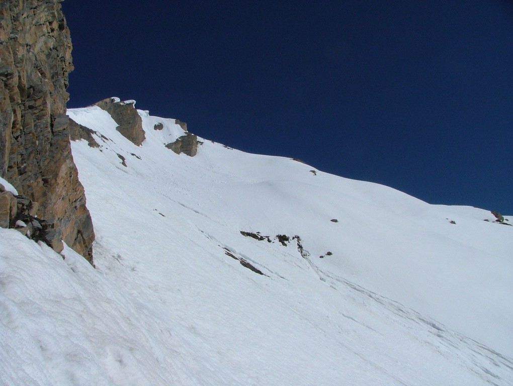 le Berrio Blanc : haut de la face SE