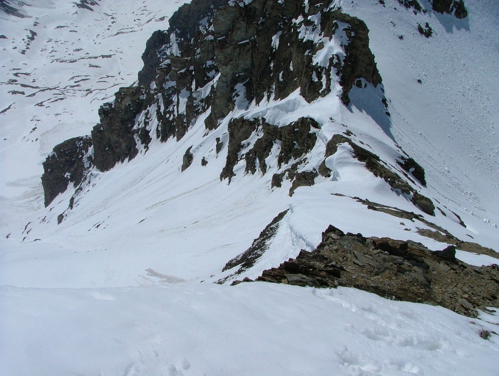 le Berrio Blanc : arête S, 2 choix possibles, gauche ou droite ?
