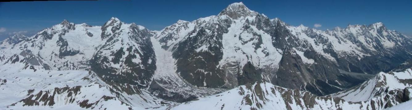 le Berrio Blanc : versant italien du massif du Mt Blanc
