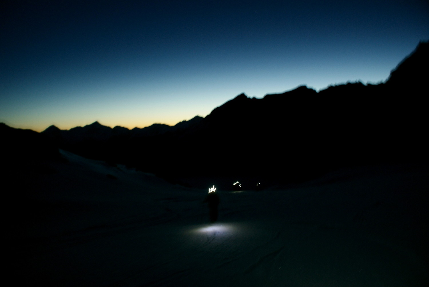 Sur le glacier