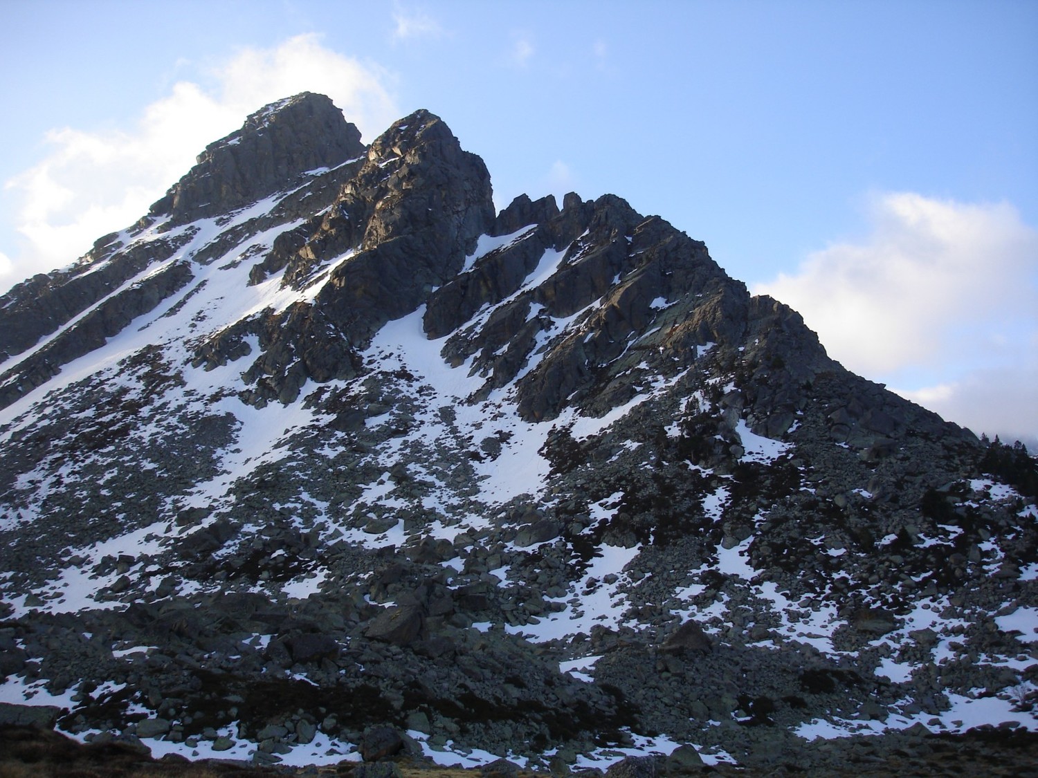 Vue générale de l'arete