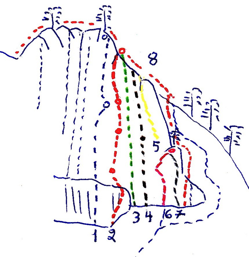 Grande arête, topo de l'ouvreur