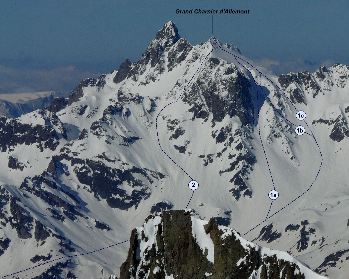 Grand Charnier d'Allemont - Couloirs
