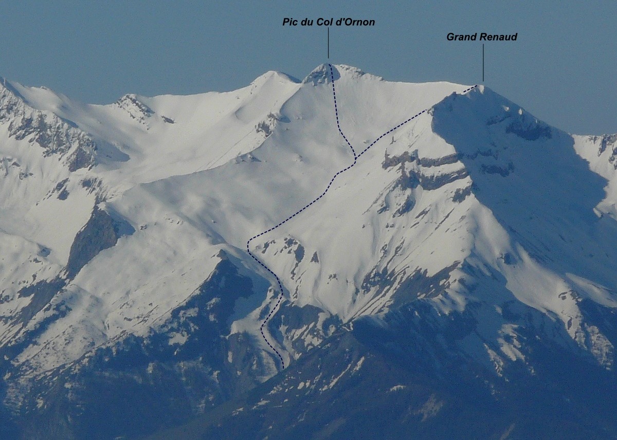 Grand Renaud - Pic du Col d'Ornon - Versant NE