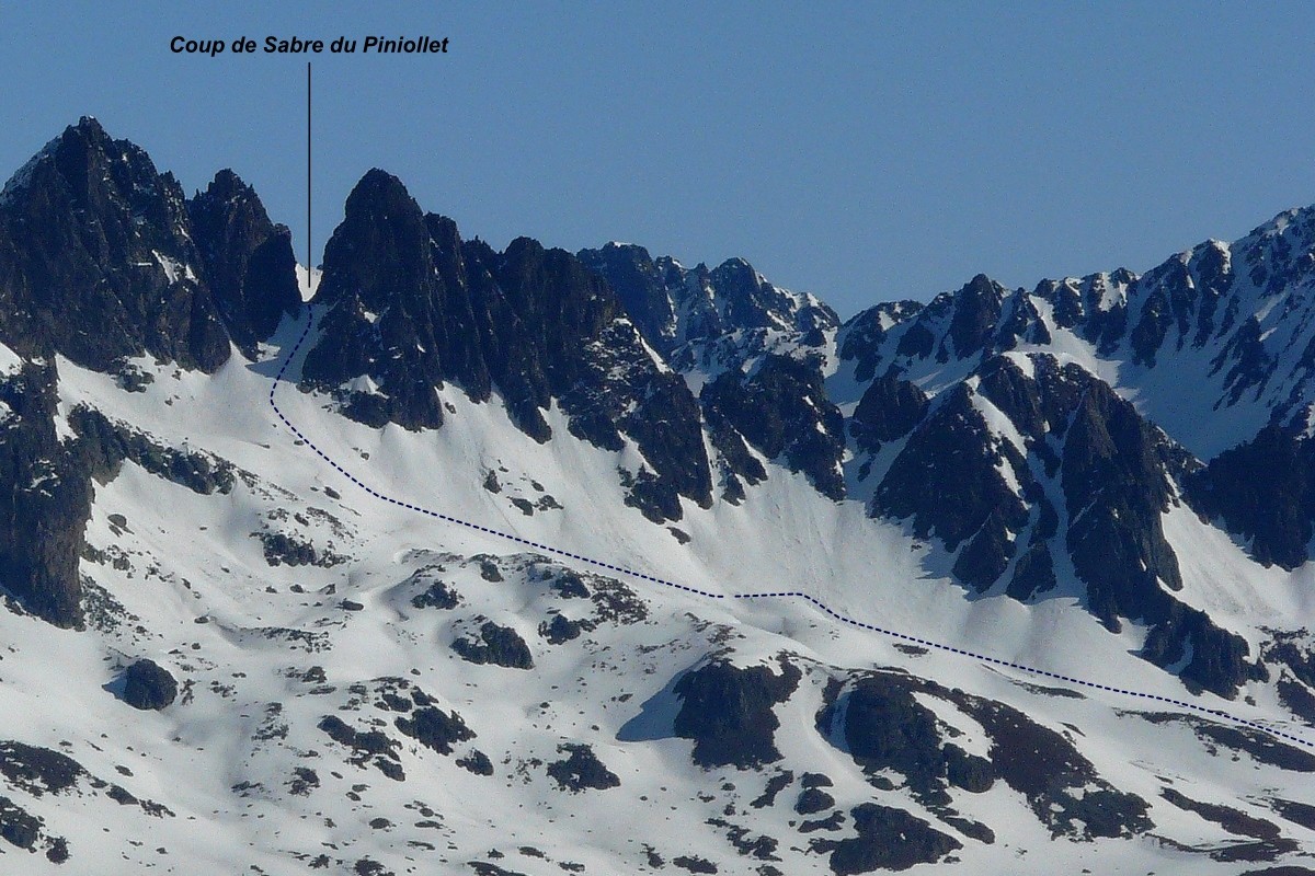 Coup de Sabre du Piniollet - Versant S