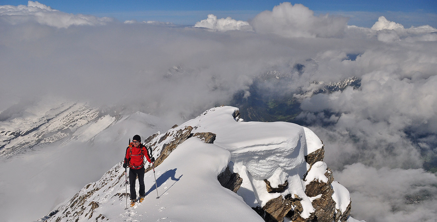 Au sommet de la Haute Cime