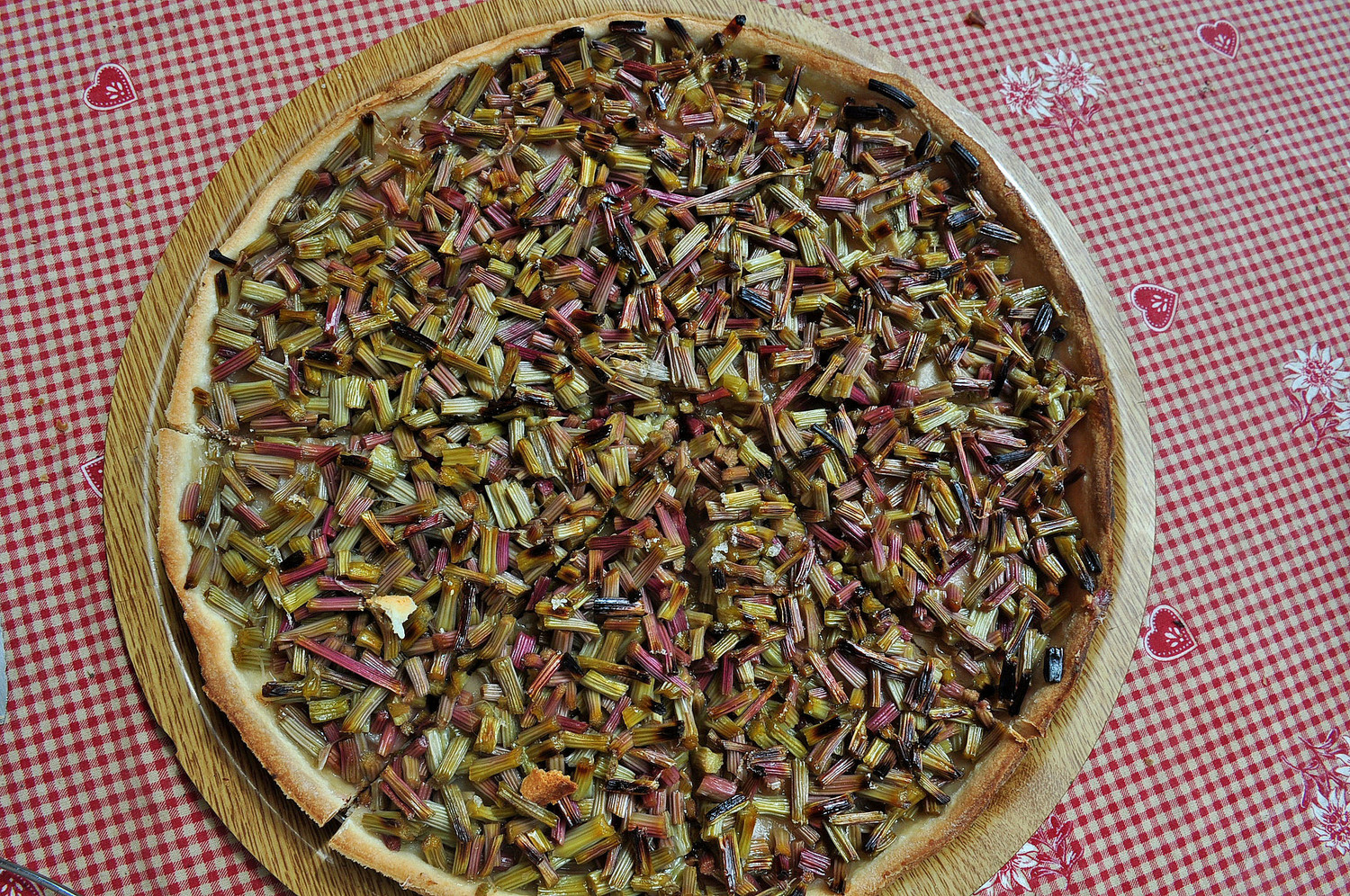 La fameuse tarte à la rhubarbe de Christine