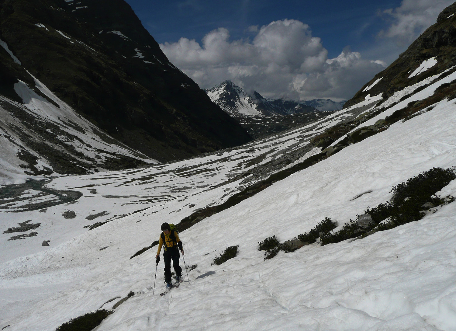 Vallon d'Ambin en aval, juste sous le refuge