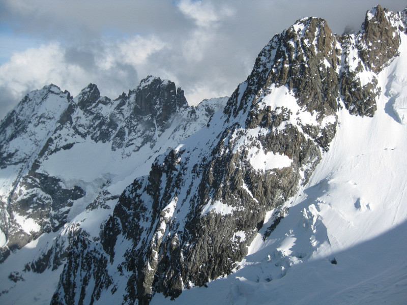 Glaciers de l'Homme et d'Armande depuis l'Aigle