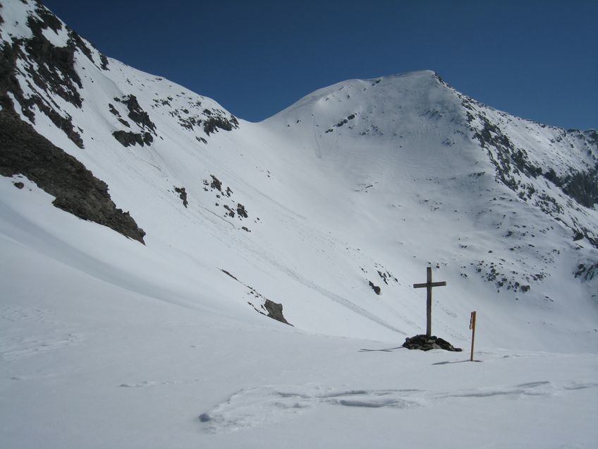 Au col de l'Autaret (3072 m), Lauses Noires