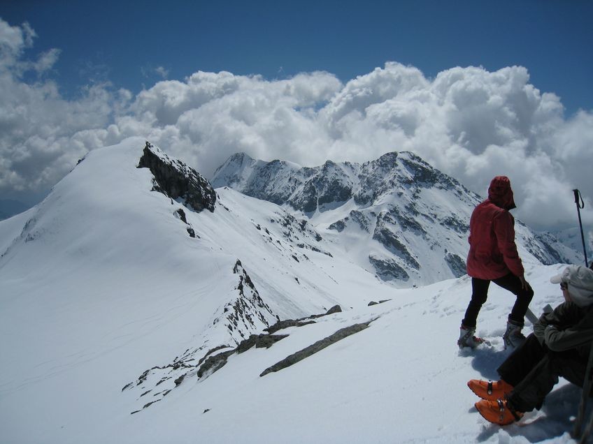 Au sommet des Lauses Noires (3384 m)