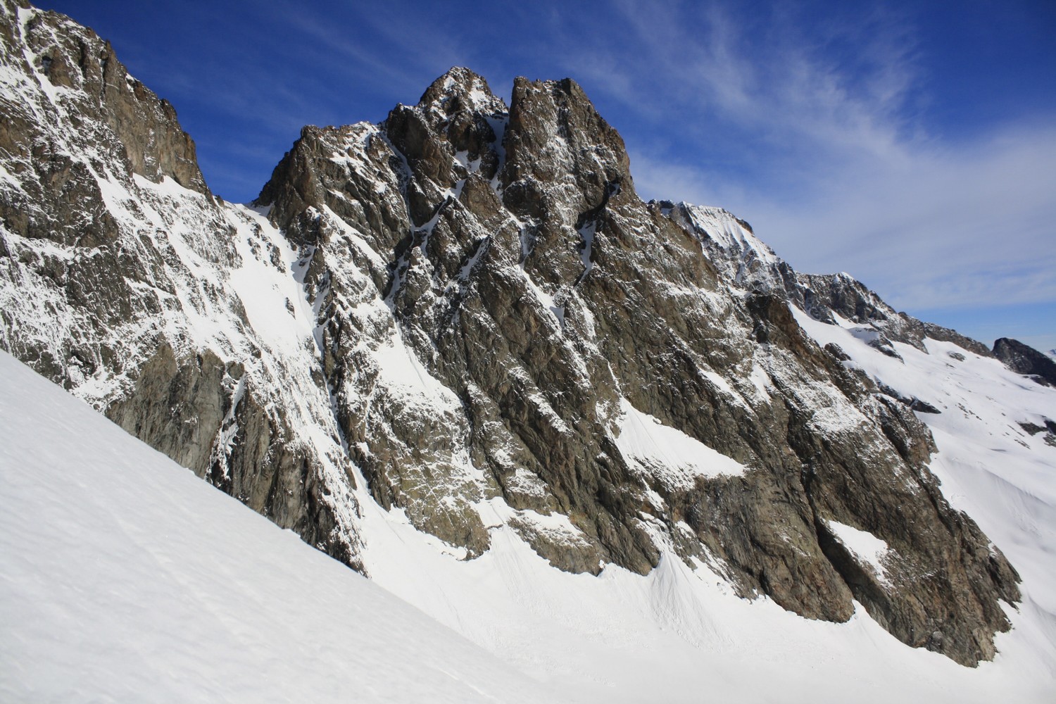 La pointe Marguerite et le Col du Vallon de Lanchâtra