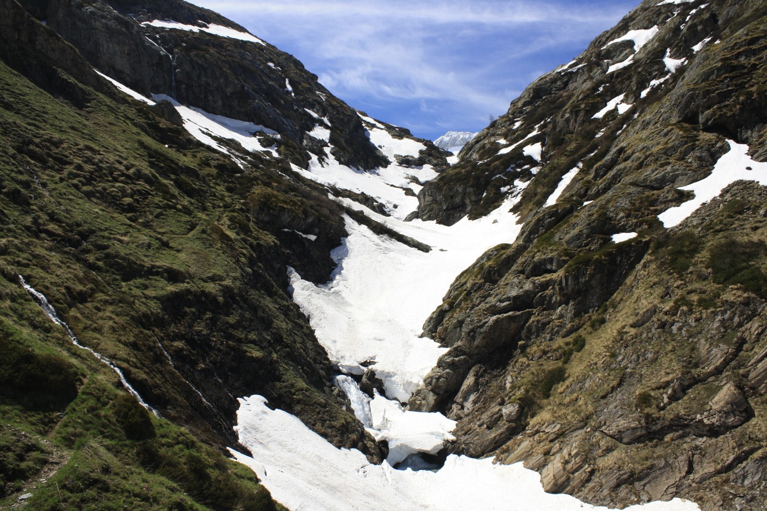 La limite skiable, vers 2000m