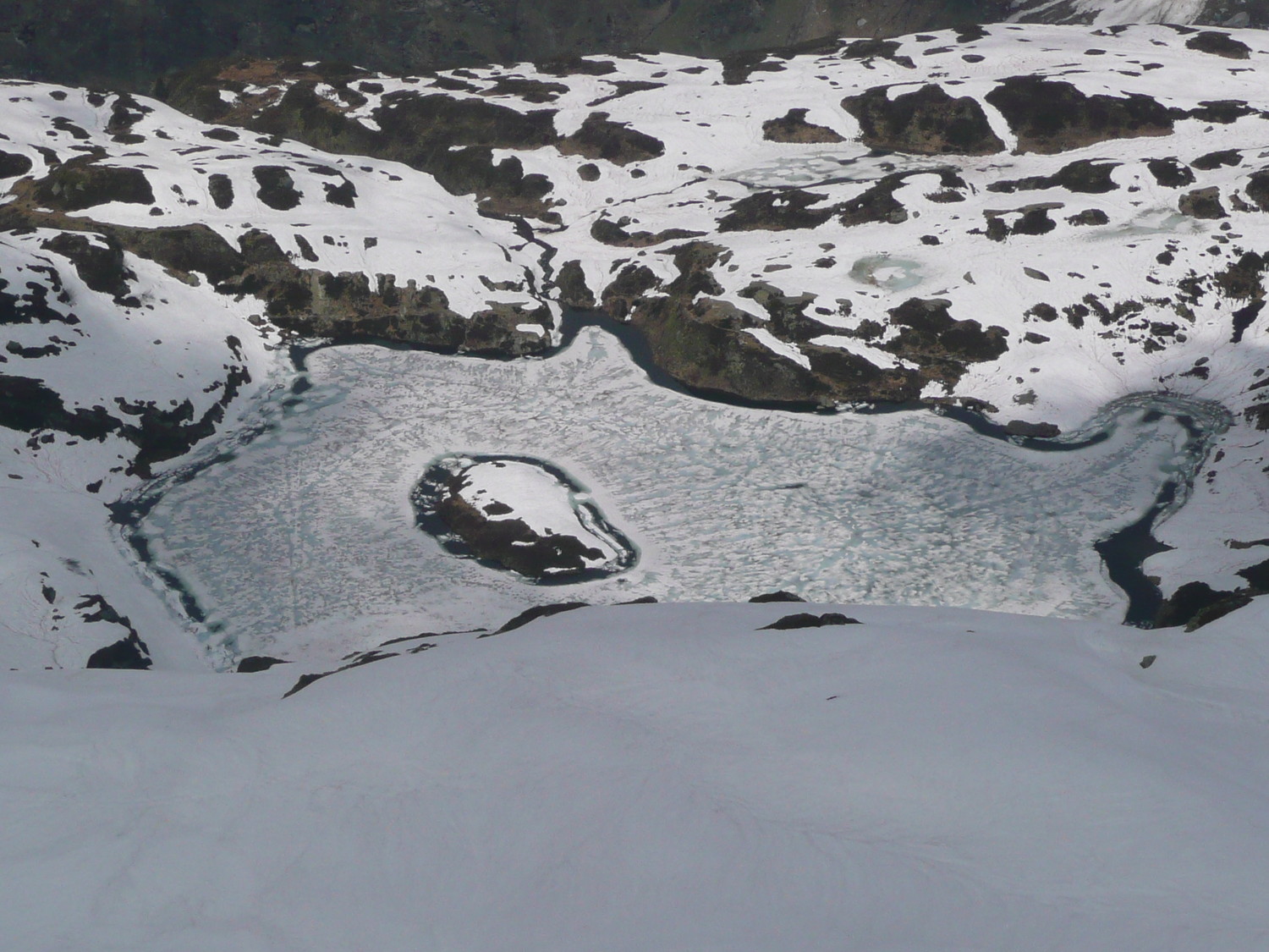 Lac de Pormenaz vu du sommet