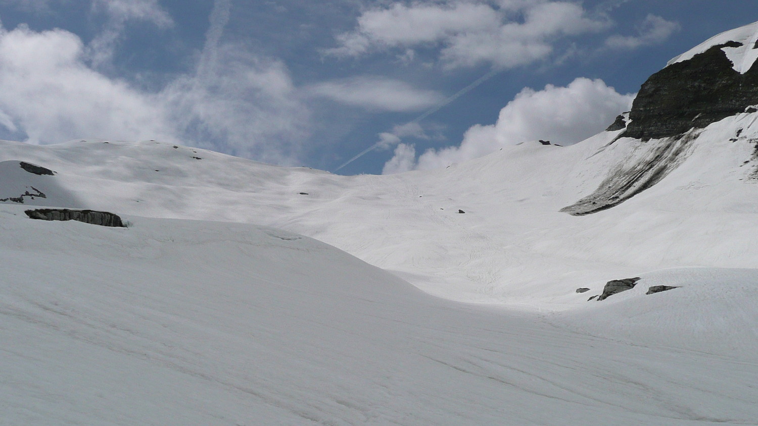 Brèche du Dérochoir depuis le Grand Pré