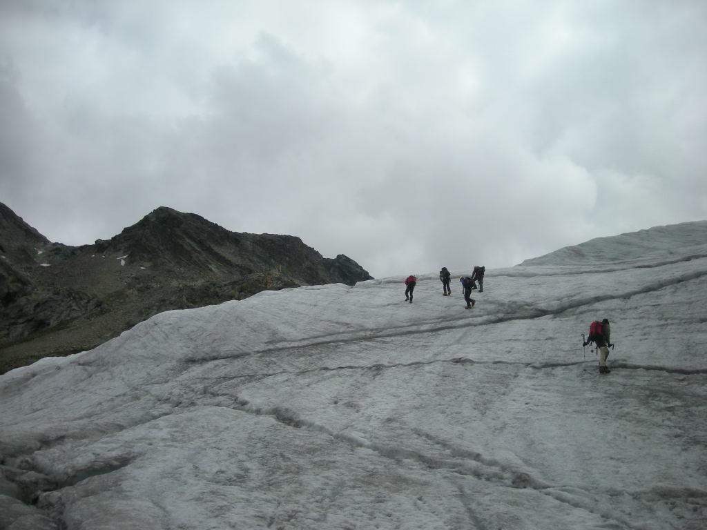 Glacier sous la cabane de Moiry
