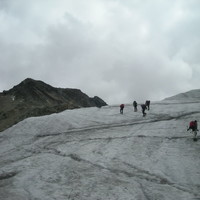 Glacier sous la  cabane de Moiry