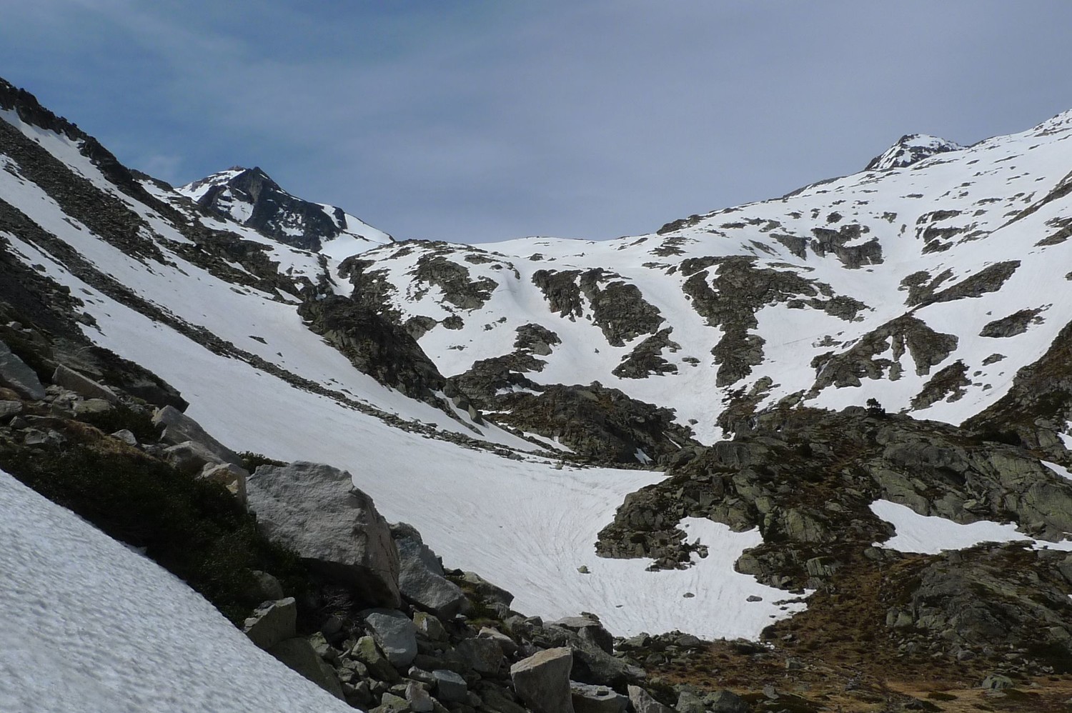 le vallon au-dessus du lac