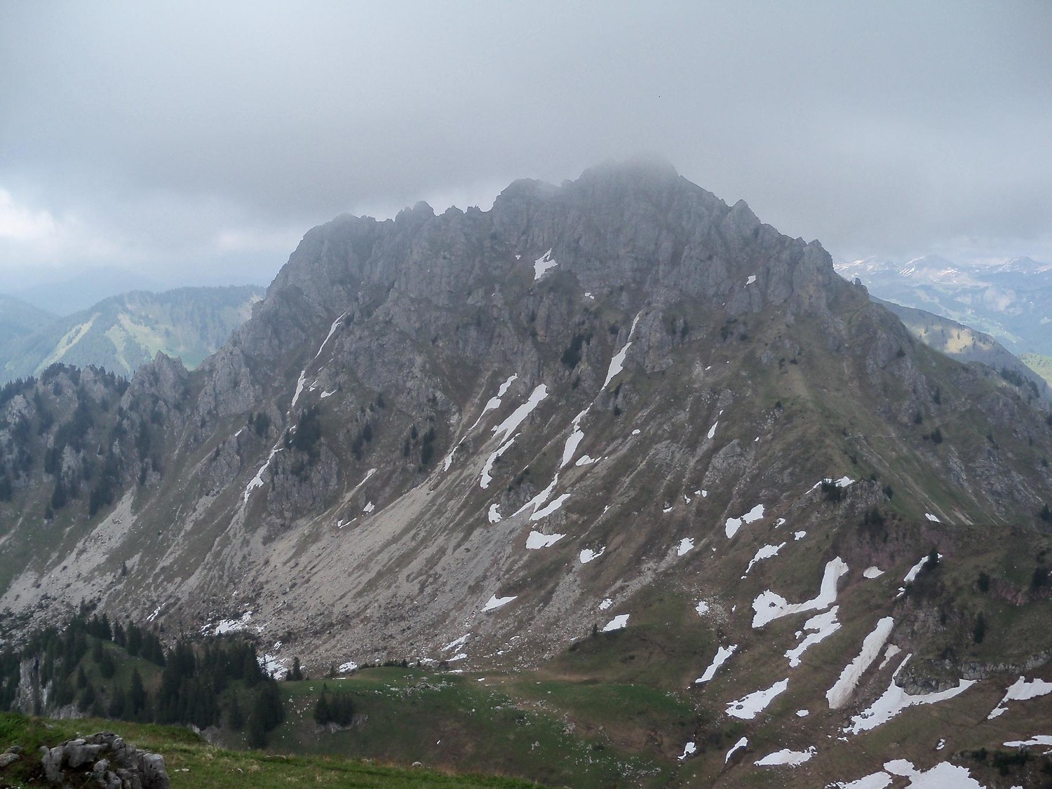 Pointe de Chalune vue depuis Chavasse