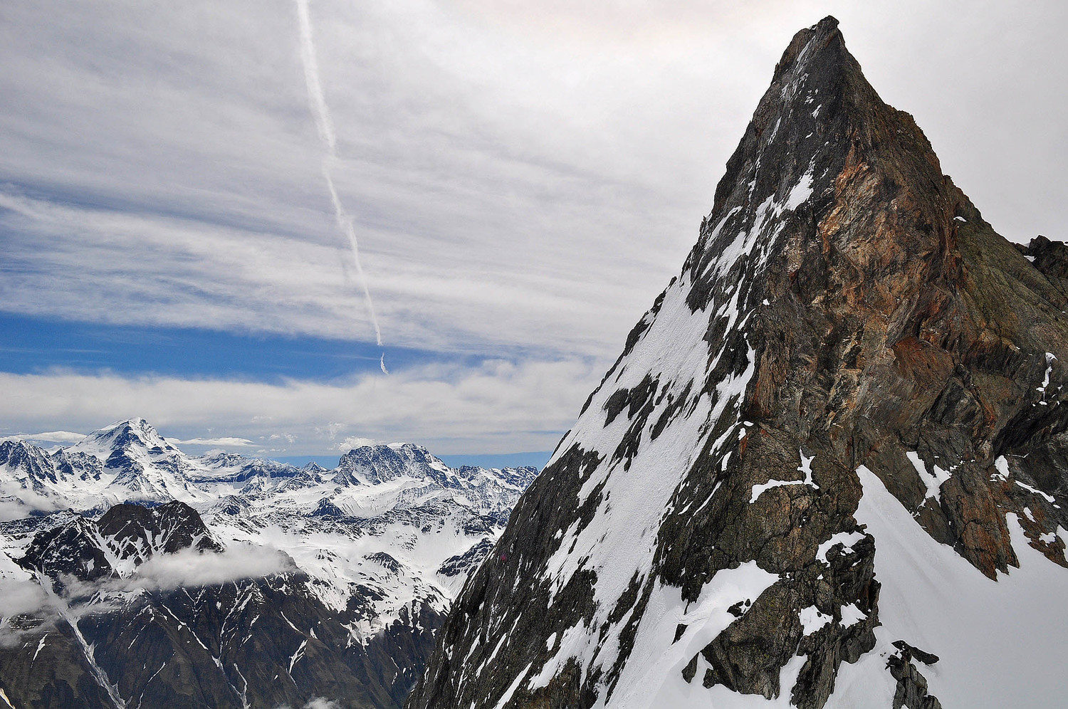 Grand Combin et Vélan depuis Allobrogia