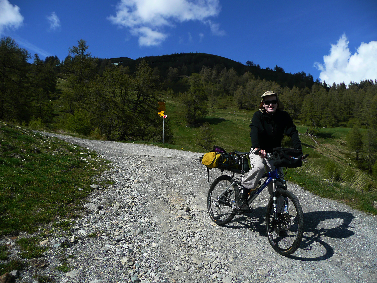 Obere Fasilalpu, terminus de la partie cyclable