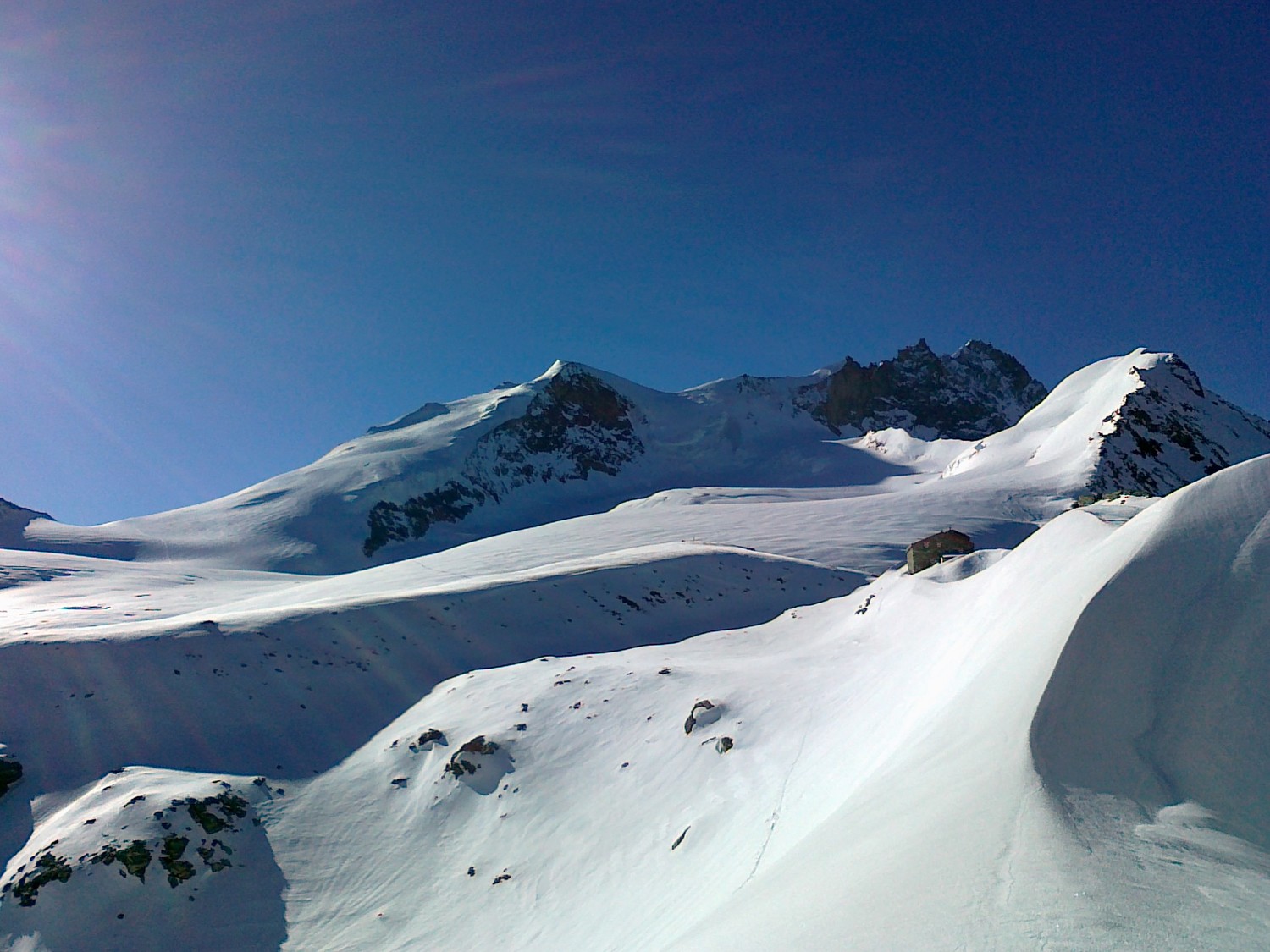 La chaine du Bishorn, Gd Gendarme et sommet du Weisshorn