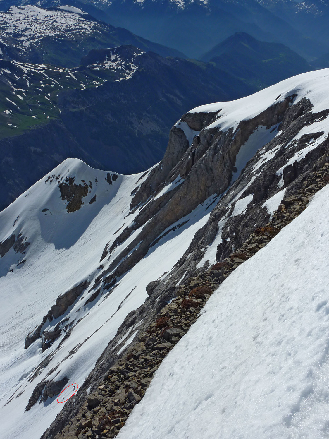Profil de la face nord du Mont Perdu
