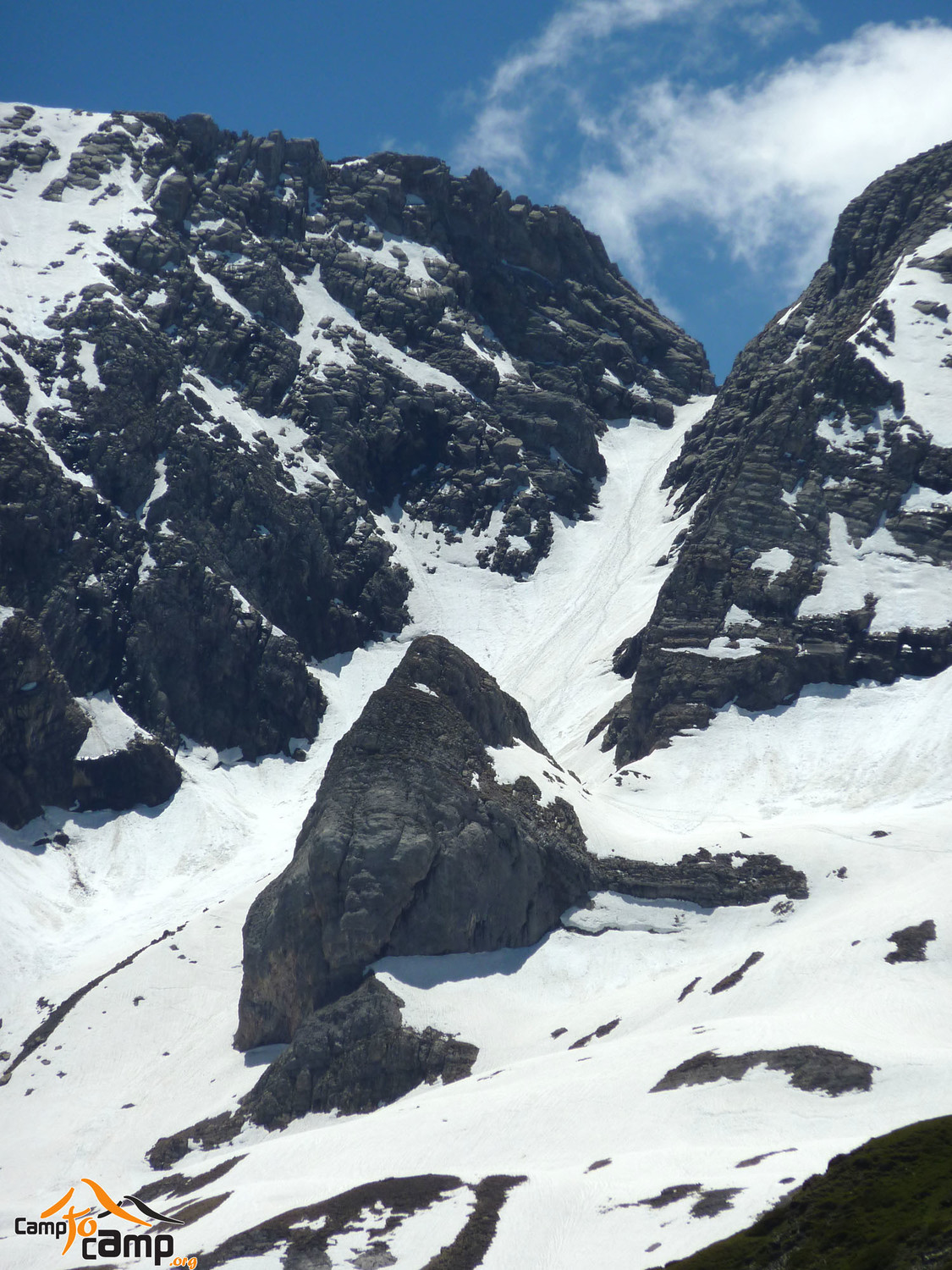 Brêche et couloir de Tuquerouye - versant nord