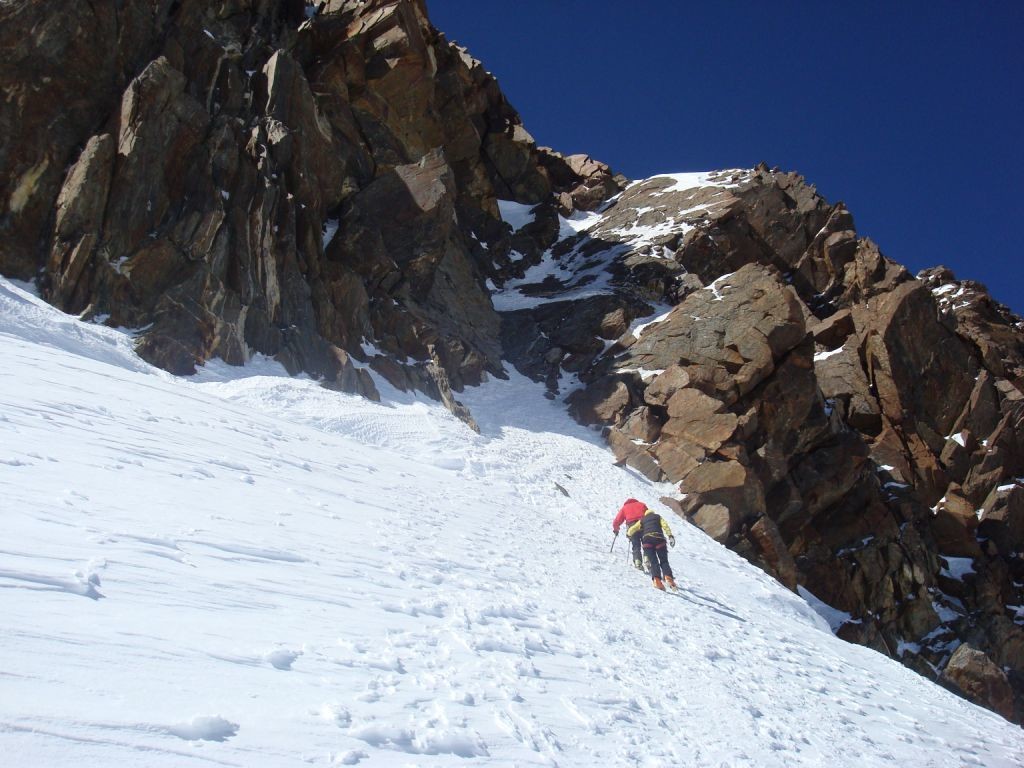 Couloir final depuis Silbersattel