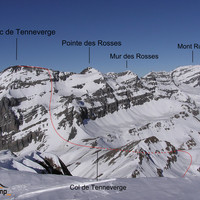 Pic de Tenneverge itinéraire partie haute