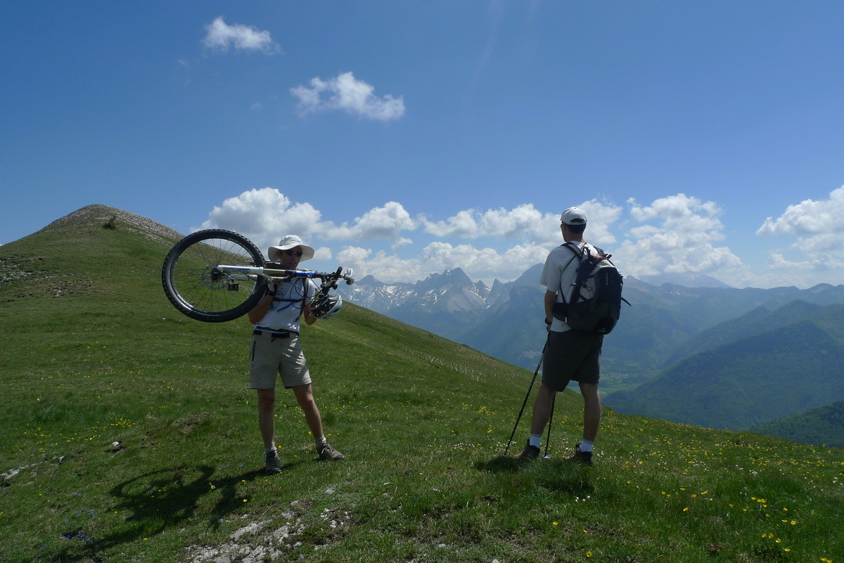 Au col sous le sommet de Toussière