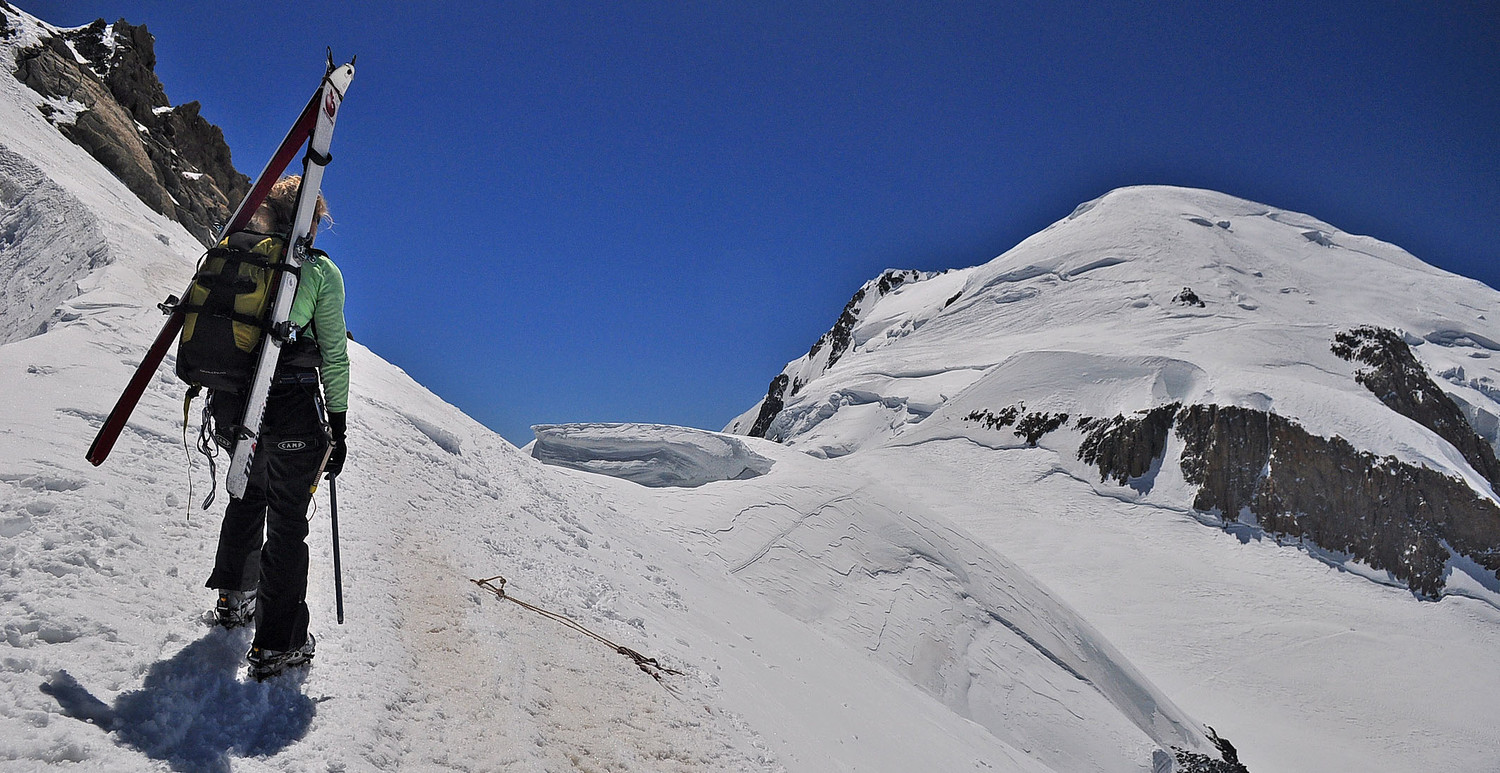 Le Mont-Blanc enfin en vue et à portée de spatules !!!