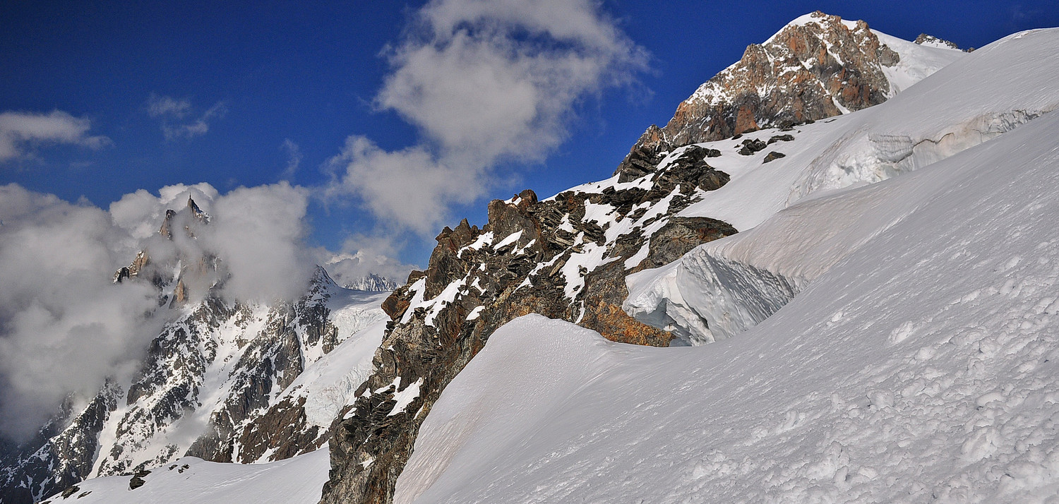 " Retour " ! à l'Aiguille du Midi