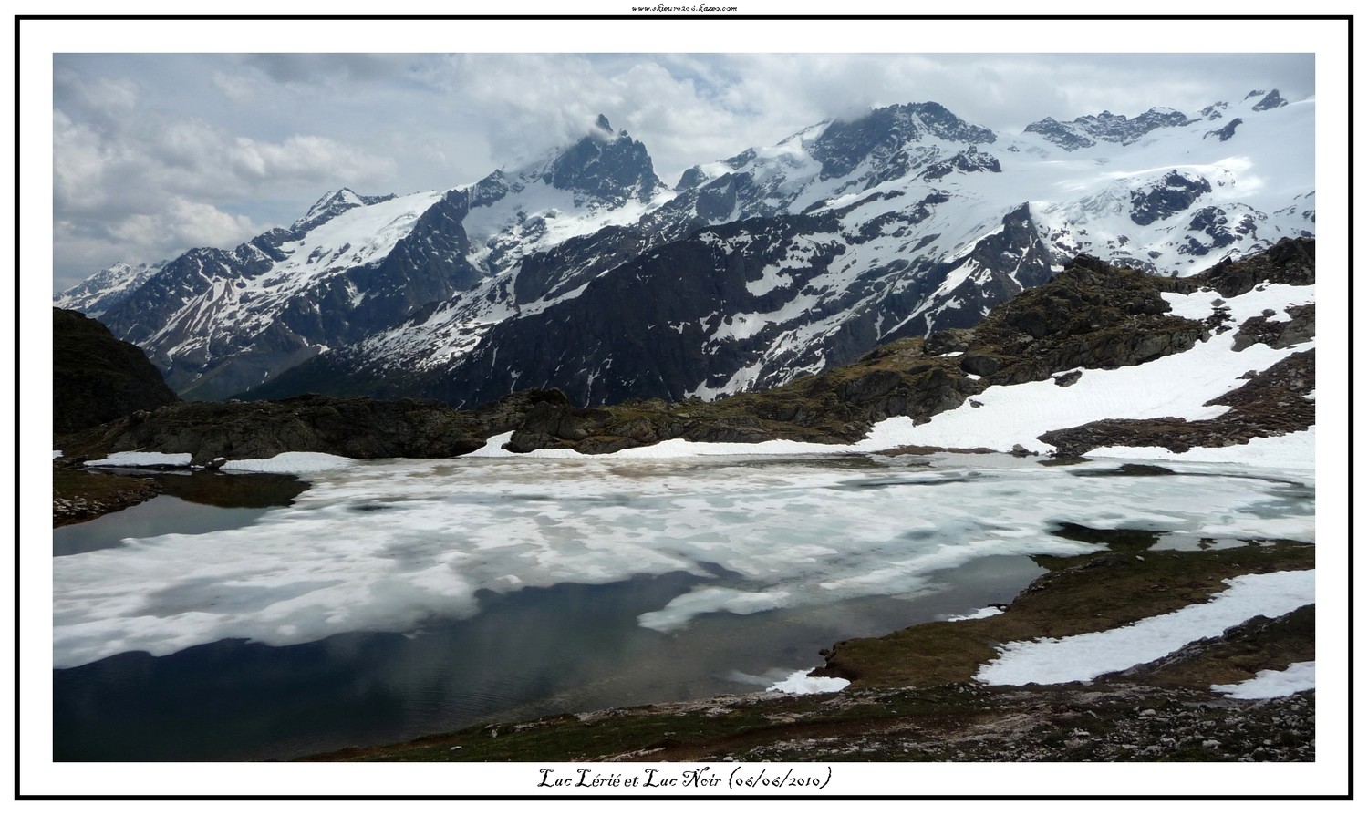 Lac Lérié sur fond de Meije et Rateau