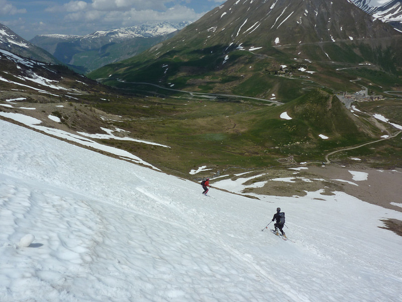 Enneigement du bas de la combe N du Combeynot W