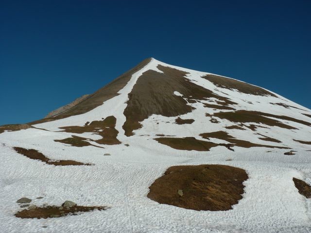 Sommet des Aiguillettes depuis le col du Couard