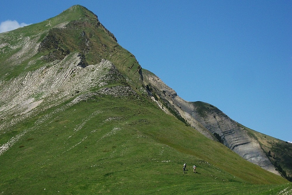 dernier collet sur la crête E avant le sommet de la Toussière
